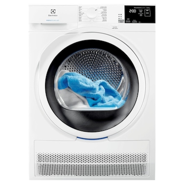 Electrolux Front Load Dryer EW6C4824CB, 9 kg, SmartSense, White