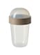 Digital Shoppy SPLITTERNY Snack container, transparent/light grey-brown, 300 ml