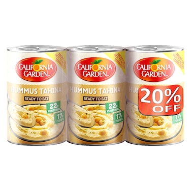 California Garden Hummus Tahina, 400g Pack of 3