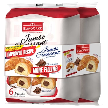 Euro Cake Chocolate Croissant, 300g Pack of 2