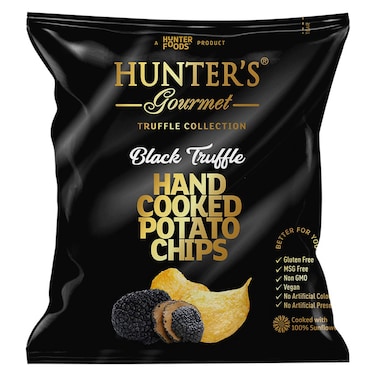 Hunter&#39;s Gourmet Black Truffle Hand Cooked Potato Chips, 40g