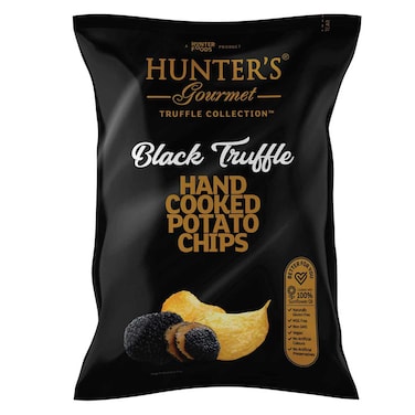 Hunter's Gourmet Black Truffle Hand Cooked Potato Chips, 125g