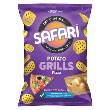 Hunter Foods Safari Pizza Flavoured Potato Grills, 60g
