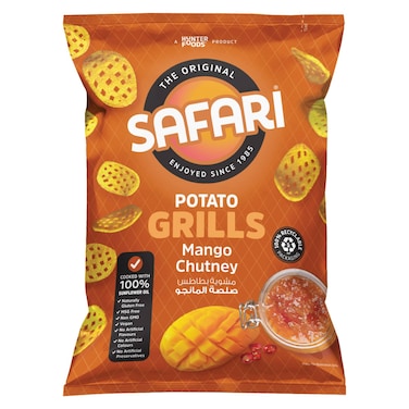 Hunter Foods Safari Mango Chutney Potato Grills, 60g