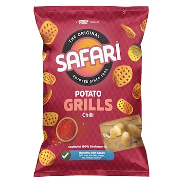 Hunter Foods Safari Chilli Potato Grills, 125g