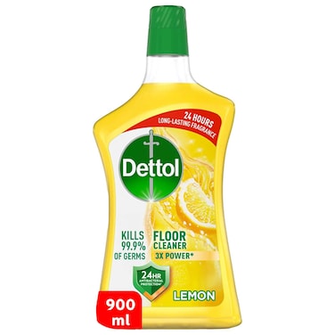 Dettol Antibacterial Floor Cleaner Fresh Lemon Scent, 900ml