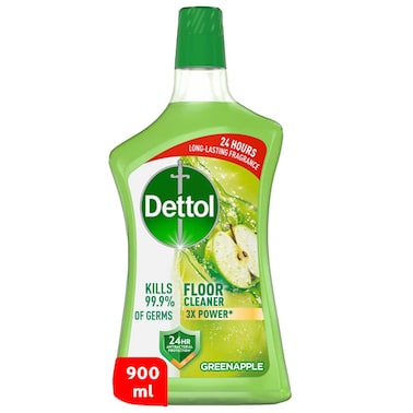 Dettol Antibacterial Floor Cleaner Green Apple Scent, 900ml