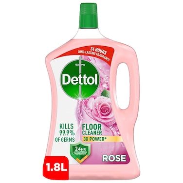 Dettol Antibacterial Floor Cleaner Rose Scent, 1.8L