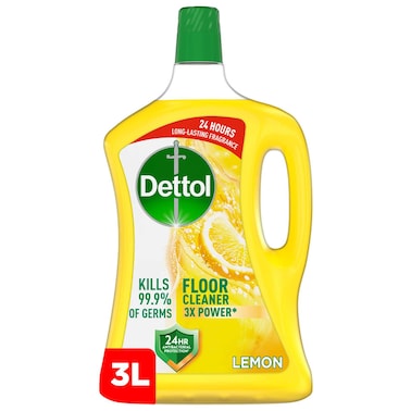 Dettol Antibacterial Floor Cleaner Lemon Scent, 3L