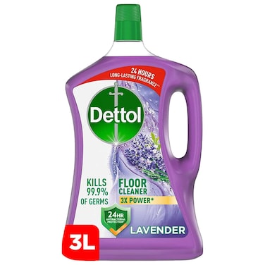 Dettol Antibacterial Floor Cleaner Lavender Scent, 3L