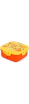 Eazy Kids Square Bento Lunch Box - Dino Yellow