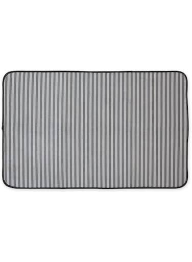 Bone Dry Striped Pet Cage Mat, X-Large - 25 x 39, Gray