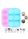 food grade silicone cake mold handmade 6-cavity rose flower high temperature resistant ice cube candy chocolate cake biscuit cupcake baking mold(pink+blue)