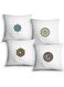 BonaBasics, 4 Pieces Decorative Pillow Cover,standard cushion,printed  45x45 cm  100% Polyester, designed and manufactured in Turkey