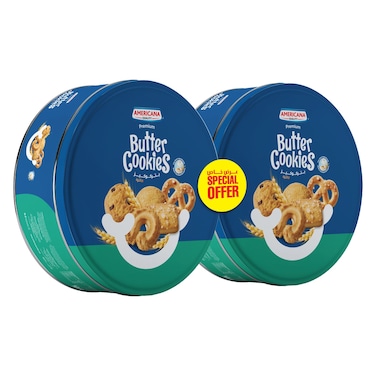Americana Butter Cookies Blue Tin 454g Pack of 2