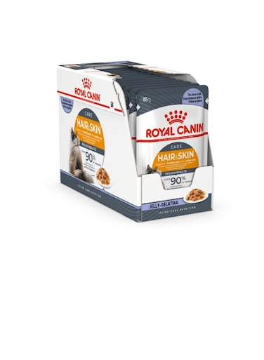 Royal canin Feline Care Nutrition Hair &amp; Skin Jelly (INTENSE BEAUTY) (WET FOOD - Pouches) 12x85g