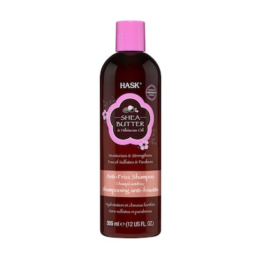 Hask Shea Butter And Hibiscus Oil Anti-Frizz Shampoo Brown 355ml