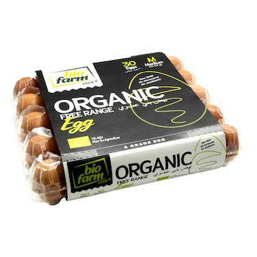 Biofarm Organic Free Range Eggs, Medium, 30 PCS