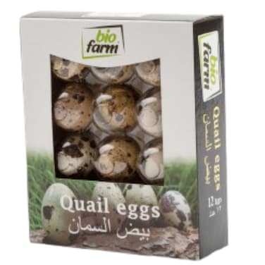 Biofarm Organic Quail Eggs, 12 PCS