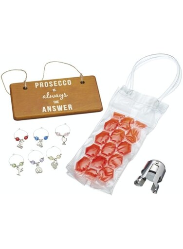 Bar Craft Nine Piece Prosecco Gift Set, Gift Boxed