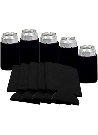 NALACAL Can Sleeves, Insulated Beer Can Cooler Sleeve Covers, for Soda Cans Beer Bottles, Collapsible Reusable Drink Coke Sleeve Covers for Home Office Bar Birthday Weddings Party Favors (10 Pack)