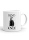 Your Wall Bend the Knee Jon Snow Game of Thrones Printed Ceramic Coffee Mug 325ml, Perfect Gifting by Spoil Your Wall