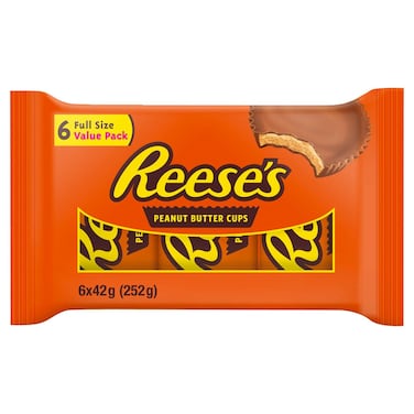 Reese's Peanut Butter Cups, 42g Pack of 6