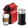 Nespresso&nbsp;Inissia coffee machine Bundle with Aeroccino 3 by&nbsp;Nespresso, Ruby Red&nbsp;- UAE Version