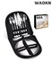 Portable 10 Piece Outdoor Picnic Tableware Stainless Steel Tableware Set for Camping and Picnics and Steak Clip for Hiking and Camp Kitchen with Knife, Fork, Spoon, Plate, and Steak Clip