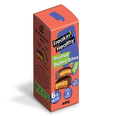 Freakin' Healthy Peanut Butter Bites Dark Chocolate Coated Snack, 40g