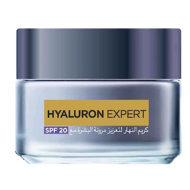 لوريال باريس هيالورون إكسبرت كريم صباحي مرطب لتجديد إمتلاء البشرة بحمض الهيالورونيك، 50 ملل