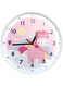 Altree Wall Clock 12''Kids Wall Clock Silent Sweep Girls Wall Clock Adorable Pink Unicon Clock For Bedroom Classroom, Battery Operated