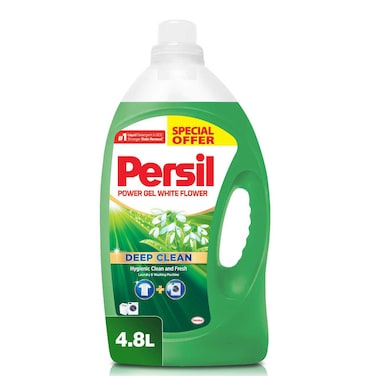 Persil Power Gel Liquid Laundry Detergent White Flower 4.8L Special Price