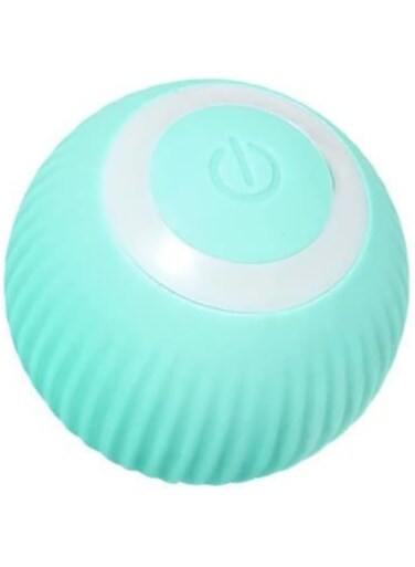 ZEKAROUL Interactive Cat Ball Toy, LED Light Intelligent Cat Toy Automatic Moving Rolling Ball Cat Automatic Toy for Indoor Play