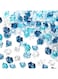 Tazweeq Mixed Color Blue Vase Fillers, Acrylic Fake Crushed Ice Rocks Fish Tank Vase Centerpiece Party Table Scatter Props Display (1KG, About 825 Pcs)