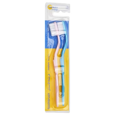 Mychoice Medium Toothbrush Multicolour 2 PCS