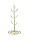 NALACAL 6 Holder, Countertop Mug Tree, 6 Hook Coffee Cup Dryer Kitchen Coffee Mug Tree Countertop Tea Cups Holder Stand,Gold