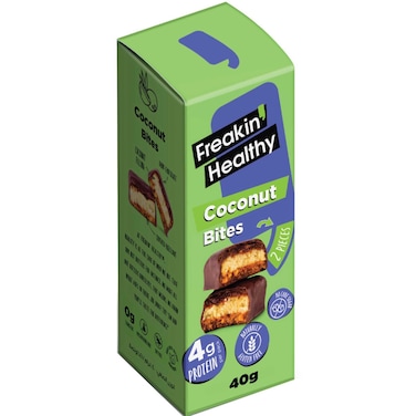 Freakin' Healthy Coconut Bites Dark Chocolate Coated Snack, 40g