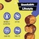 Freakin' Healthy Coconut Energy Balls Dark Chocolate Coated Snack, 60g