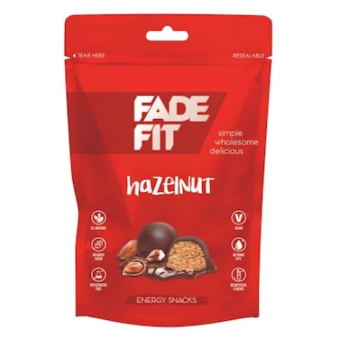 Fade Fit Chocolate and Hazelnut Energy Balls, 45g