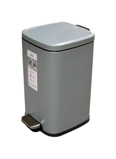 EKO Stainless Steel Color coated Slow Closing Bin 6L Blue