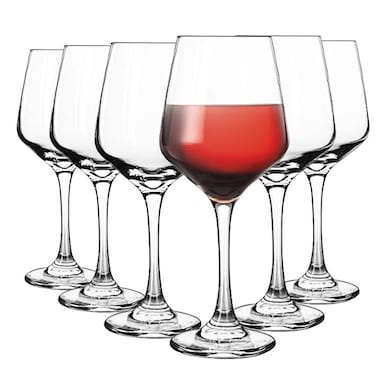 Libbey Wine Glass Brilliance 14.5 oz All-Purpose &ndash; Timeless Iconic Design &ndash; Lead-Free, Dishwasher Safe &ndash; Set of 6 Glasses &ndash; Model #4036