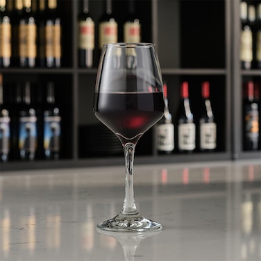 Libbey White Wine Glass- Brilliance &ndash; 350ml (11.8 oz) Timeless Elegant Design &ndash; Lead-Free, Dishwasher Safe &ndash; Set of 6 &ndash; Model #4035