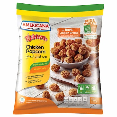 Americana Mexican and Sriracha Twisterzzz Chicken Popcorn, 750g