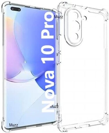 For Huawei nova 10 Pro Case,Cover for Nova 10 Pro Phone Case Clear, Scratch Resistant Reinforced Corners TPU Rubber Soft Skin Silicone Protective Cover for Huawei nova 10 Pro (Crystal Clear)