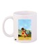 Pooh Printed Coffee Mug White/Blue/Green 11ounce