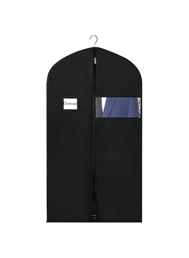 Garment Bag, Suit Bag for Storage and Travel, Dress Bags for Gowns Long, 43'' Garment Bags for Hanging Clothes, Clear Foldable Long Dress Bag, Washable Suit Cover for T-Shirt, Jacket, Suits, Coats