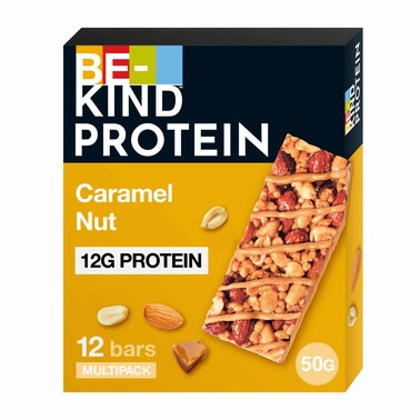 BE-KIND Caramel Nut Protein Bar,12 g Plant Protein, high fibre, Bar 50g