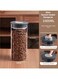 Glass Vacuum-Sealed Storage Canister ,1000 ML Food-Safe Storage Jar, Kitchen Food Storage Container,Perfect for Home Food Reservation ,Coffee,Beans,Tea,Sugar,Nuts,Spices,Snacks for Fresh Keeping