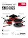 8Pc Nonstick Cookware Set Casserole+ Lid, Sauce pan+ Lid, Frypan, Dosa Tawa, 2pcs nylon tool